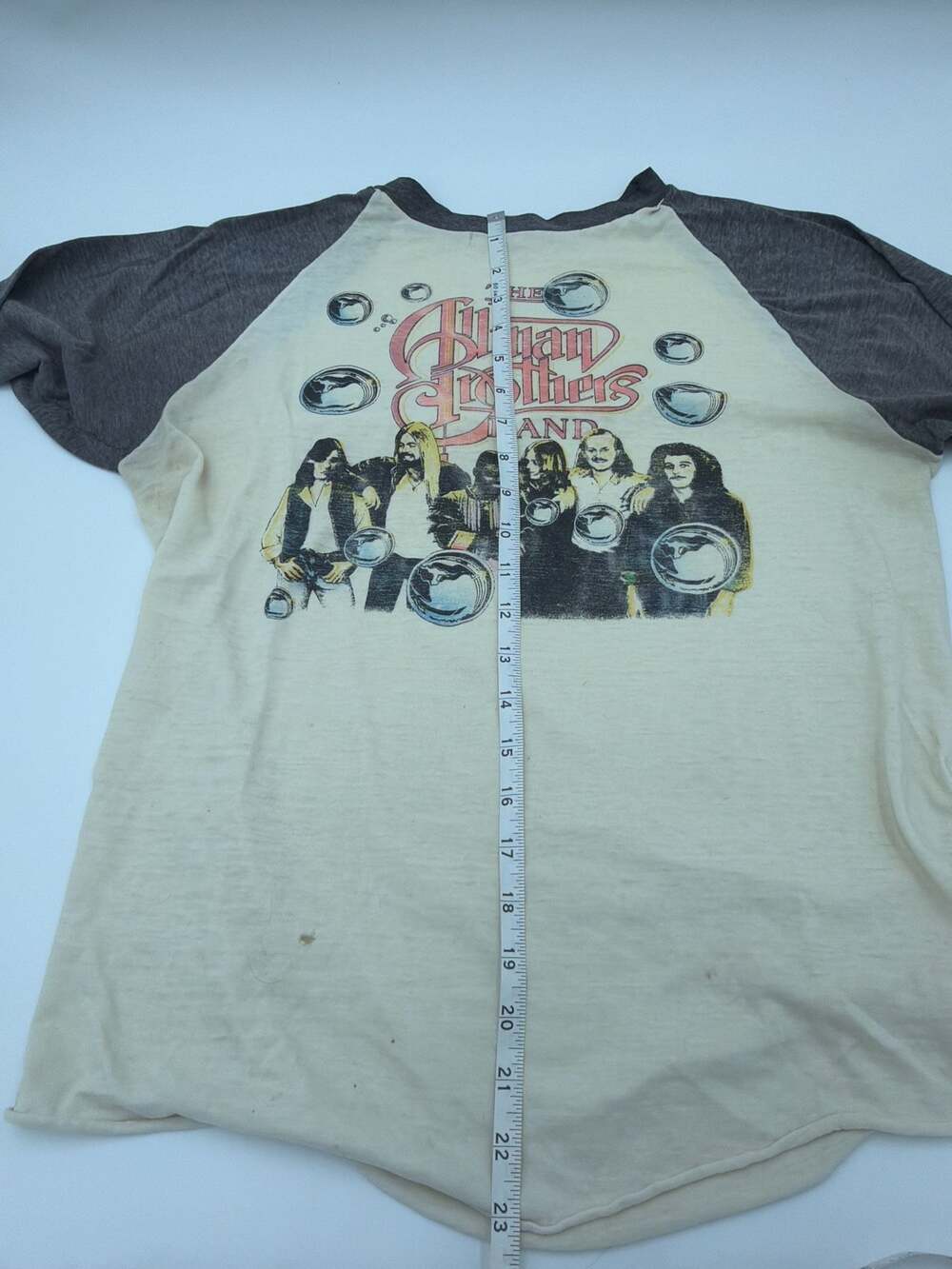 The Allman Brothers Band Vintage Style Raglan Baseball Tee Shirt Size Small - Picture 8 of 8